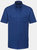 Mens Oxford Easy-Care Short-Sleeved Shirt - Bright Royal Blue - Bright Royal Blue