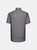 Mens Oxford Easy-Care Short-Sleeved Shirt - Silver