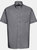 Mens Oxford Easy-Care Short-Sleeved Shirt - Silver - Silver