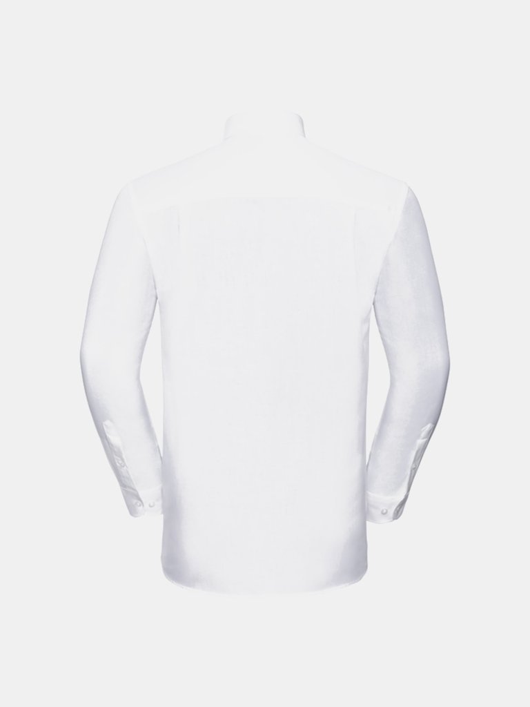 Mens Oxford Long-Sleeved Shirt - White