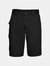 Mens Polycotton Twill Shorts - Black - Black