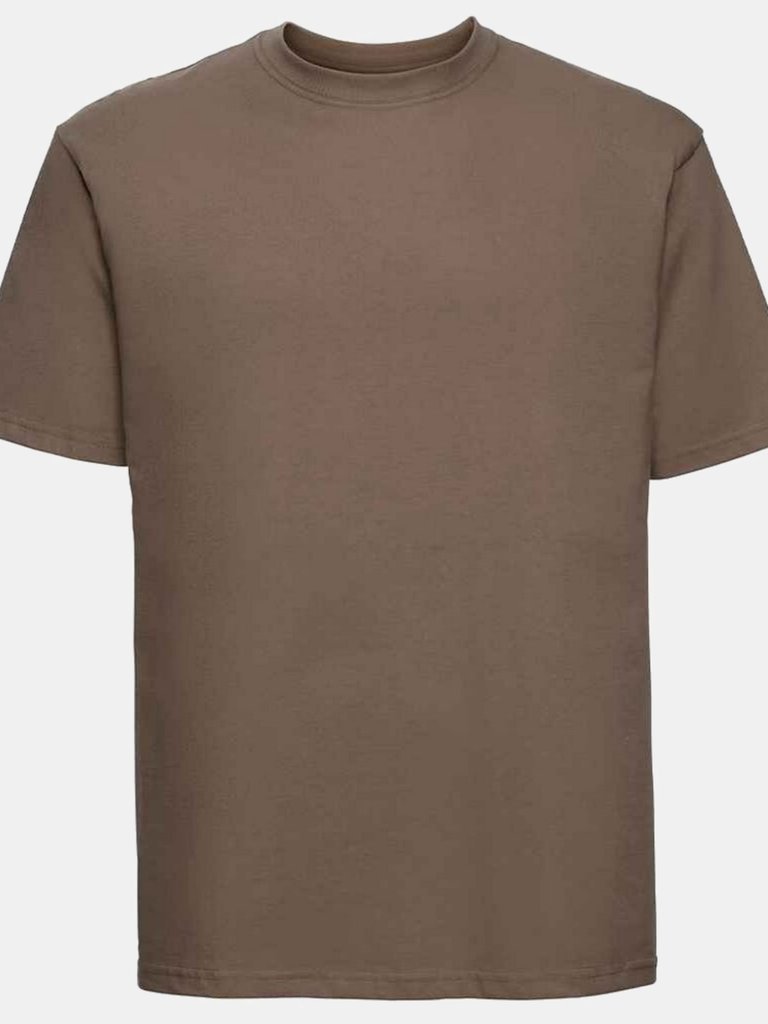 Mens Ringspun Cotton Classic T-Shirt - Mocha - Mocha