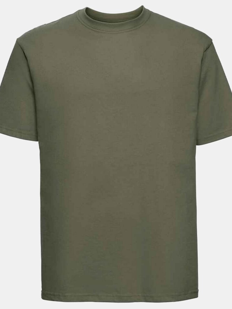 Mens Ringspun Cotton Classic T-Shirt - Olive Green - Olive Green