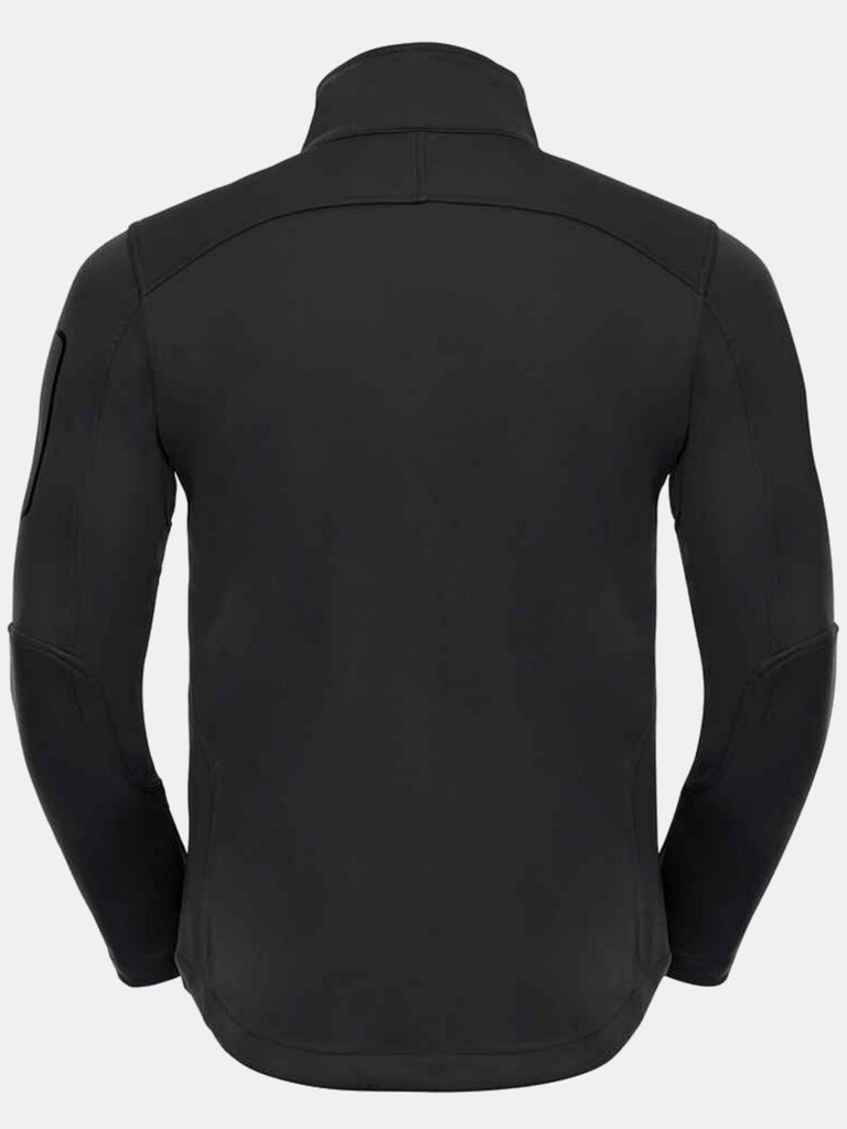 Mens Sports Soft Shell Jacket - Black