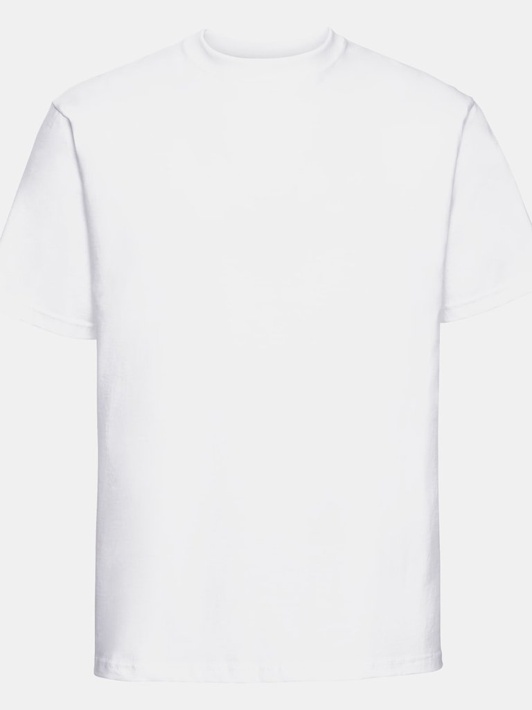 Russell Europe Mens Classic Heavyweight Ringspun Short Sleeve T-Shirt (White) - White