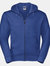 Russell Mens Authentic Full Zip Hooded Sweatshirt/Hoodie (Bright Royal) - Bright Royal