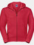Russell Mens Authentic Full Zip Hooded Sweatshirt/Hoodie (Classic Red) - Classic Red