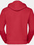 Russell Mens Authentic Full Zip Hooded Sweatshirt/Hoodie (Classic Red)