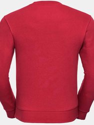 Russell Mens Authentic Sweatshirt (Slimmer Cut) (Classic Red)