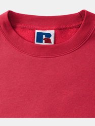 Russell Mens Authentic Sweatshirt (Slimmer Cut) (Classic Red)