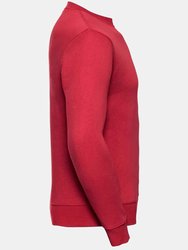 Russell Mens Authentic Sweatshirt (Slimmer Cut) (Classic Red)