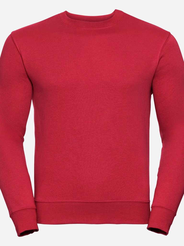 Russell Mens Authentic Sweatshirt (Slimmer Cut) (Classic Red) - Classic Red