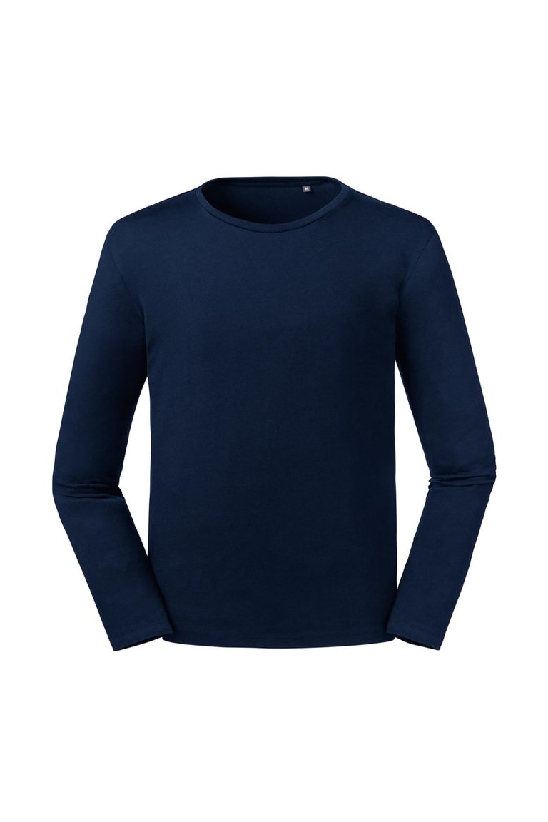 Russell Mens Long-Sleeved T-Shirt (French Navy) - French Navy