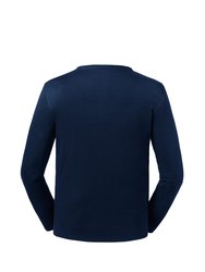 Russell Mens Long-Sleeved T-Shirt (French Navy)