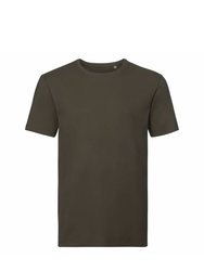 Russell Mens Short-Sleeved T-Shirt (Dark Olive) - Dark Olive