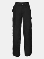 Russell Work Wear Heavy Duty Trousers (Long) / Pants (Black) - Black