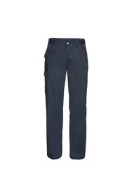 Russell Workwear Mens Polycotton Twill Trouser / Pants (Long) (French Navy) - French Navy