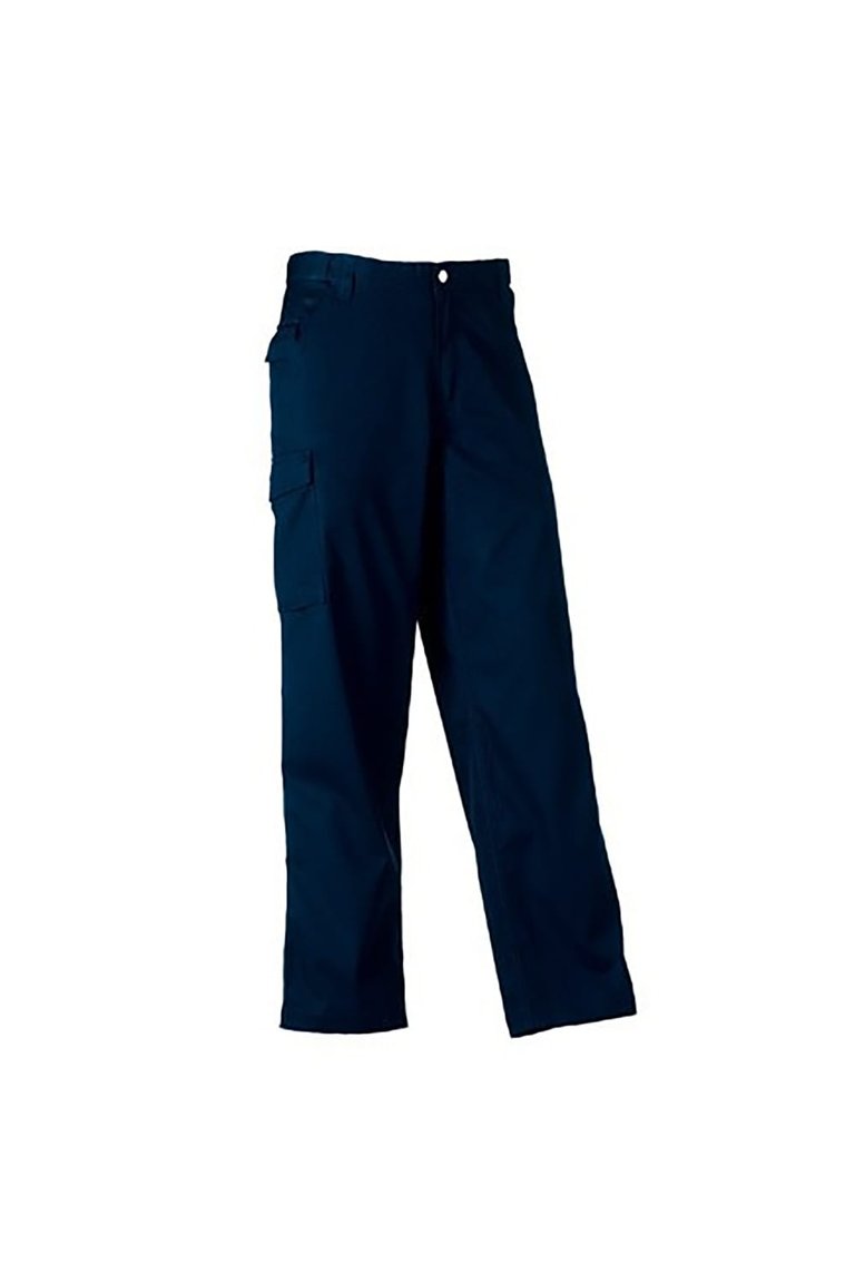 Russell Workwear Mens Polycotton Twill Trouser / Pants (Long) (French Navy)