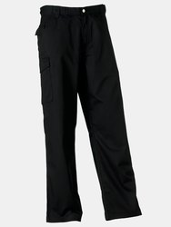 Russell Workwear Mens Polycotton Twill Trouser / Pants (Regular) (Black)