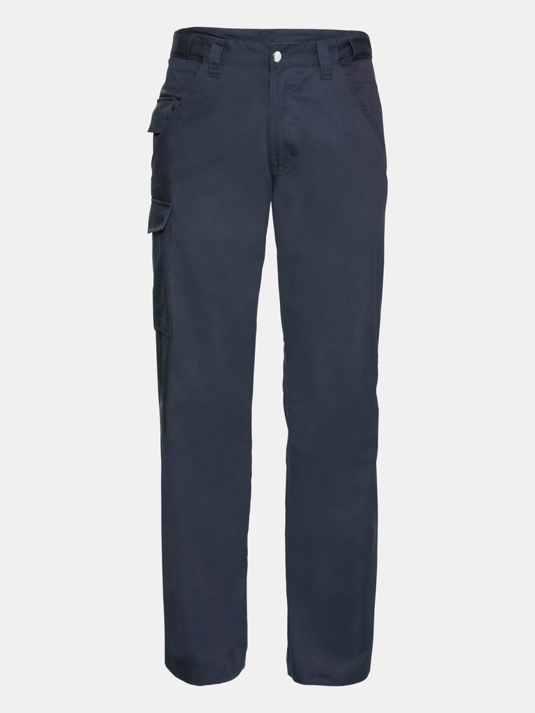 Russell Workwear Mens Polycotton Twill Trouser / Pants (Regular) (French Navy) - French Navy