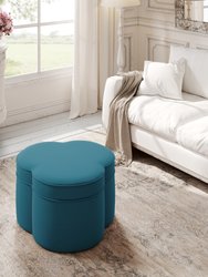 Akeem Cocktail Ottoman - Teal