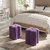 Brandt Storage Ottoman - Velvet - Purple