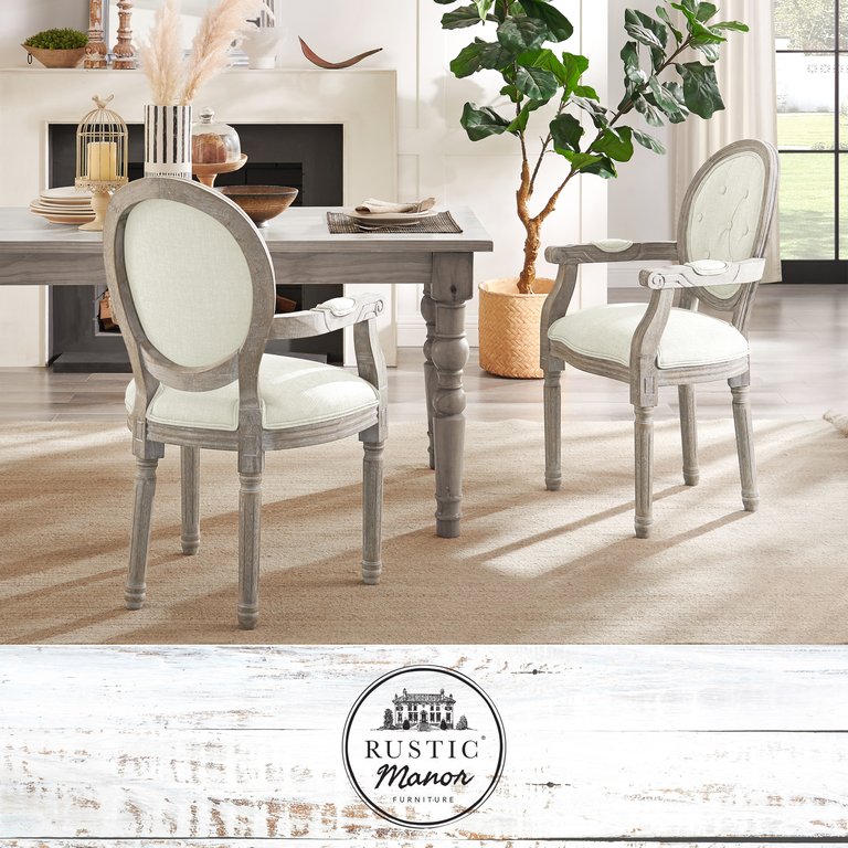 Chanelle Dining Chair - Cream White