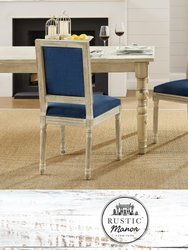 Olivier Dining Chair Set Of 2 - Navy