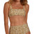 Lany Bikini Top In Golden Ditsy - Golden Ditsy