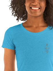 Women's Short Sleeve T-Shirt - Deepskyblue - Deepskyblue