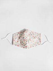 Adjustable Floral Face Mask with Two PM2.5 Filters