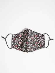 Adjustable Floral Face Mask with Two PM2.5 Filters