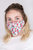 Adjustable Floral Face Mask with Two PM2.5 Filters - Gray