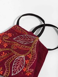 Autumn Embroidered Face Mask
