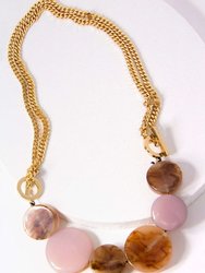 Badlands Chain Necklace - Pink