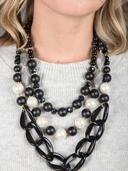 Betty Layered beaded Chain Necklace