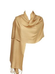 Cashmere Silk Scarf - Gold