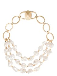 Charlotte Pearl Necklace - White