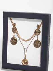 Coin Necklace and Earring Gift Set