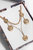 Coin Necklace and Earring Gift Set - Golden