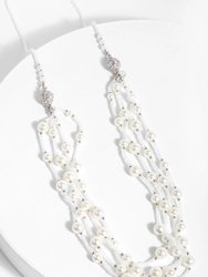 Convertible Layer Pearl Necklace - White