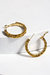 Dainty Beaded Hoop Earring - Gold