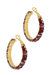 Dainty Beaded Hoop Earring