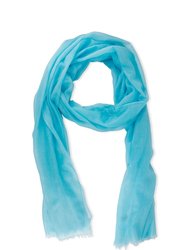 Delicate Solid Cashmere Scarf - Turquoise