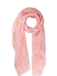 Delicate Solid Cashmere Scarf - Pink