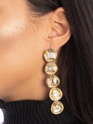 Divine Statement Charm Earrings - Gold
