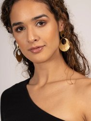 Doris Hammered Earring - Gold