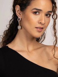 Estella Stone Dangle Earring - Grey
