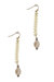 Filigree Drop Pearl Earring