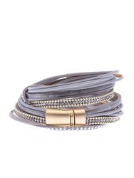 Flaunt Double Wrap Leather Bracelet